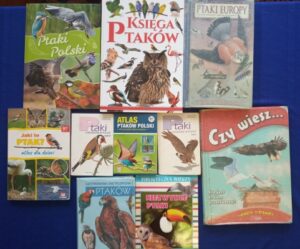 Różne książki o ptakach